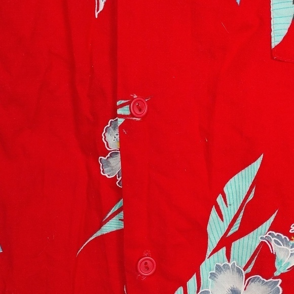 Hawaii Blues mens short sleeved button down shirt size large - Picture 5 of 10